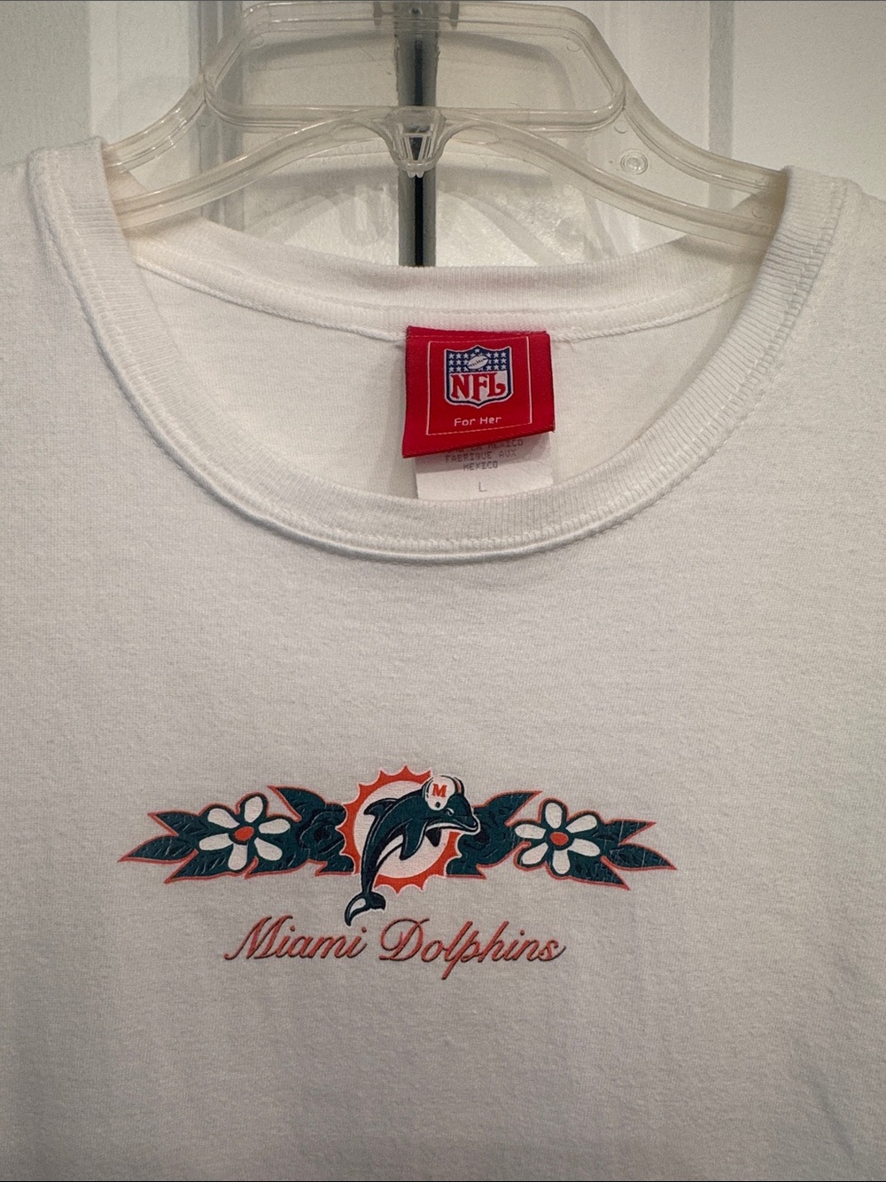 Miami Dolphins NFL For Her shirt. Football team for Miami Florida